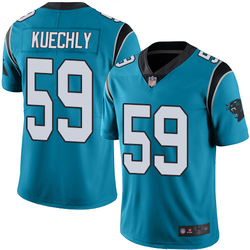 Carolina Panthers Limited Blue Youth Luke Kuechly Jersey NFL Football #59 Rush Vapor Untouchable->carolina panthers->NFL Jersey